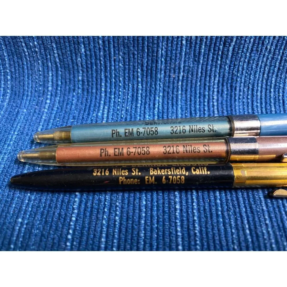 Vintage Pen Lot Derrick Liquors & Deli Bakersfield California Advertising 971A